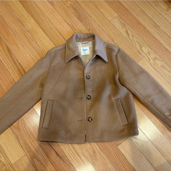 Abercrombie & Fitch Camel Wool Blend Coat - Picture 3 of 13